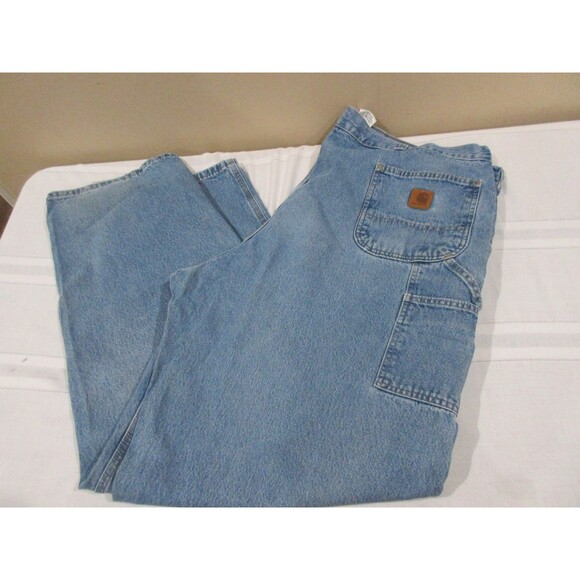 Carhartt Other - Carhartt Denim Jeans Men 46x34 Blue Relaxed Carpenter 100% Cotton